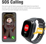 4G Kids Smart Watch - Boys Girls GPS Tracker Kids Smartwatches Phone Watch Video Call SOS Alarm Voice Chat and Touch Screen Game Real Time Tracking Smartwatch for Age 3-12 (Black)