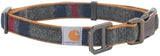 Carhartt Pet Fully Adjustable Webbing Collars for Dogs, Reflective Stitching for Visibility, Blanket Stripe, Medium