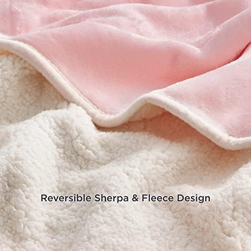 Bedsure Cat Blanket for Indoor Cats - Waterproof Calming Cat Blankets for Couch Protection, Sherpa Fleece Pet Blanket, Soft Plush Reversible Throw Furniture Protector, 50"x40", Pink