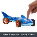 Bundle of Hot Wheels 5-Car Pack of 1:64 Scale Vehicles + Hot Wheels RC 1:15 Scale Shark Speeder, Remote-Control Vehicle That Bends, Turns & Slides Like a Mutant Machine, Features Lights & Sounds