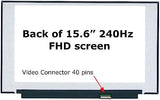 SCREENARAMA New Screen Replacement for Sharp LQ156M1JW03 (40pin 240Hz) FHD 1920x1080 IPS LCD LED Display with Tools and Tape