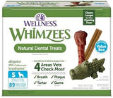 Wellness WHIMZEES Value Box Dog Dental Treats, Natural Chews, Small Size, (89 Count)