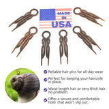 Hair Pins - Plastic, U-shaped Magic Grip Hairpins, Strong Durable Pins For Fine, Thick & Long Hair, Hair Styling Accessories, Set of 20 (Crystal)