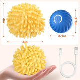 BABORUI Small Dog Toys - Interactive Ball with Cover, Keeps Puppies Busy - Electric Rolling Ball for Small/Medium Dogs (Blue)