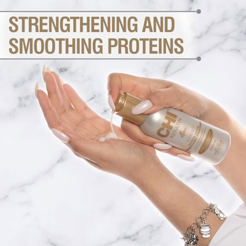 CHI Keratin K-Trix 5 Smoothing Treatment, Hair Serum For Creating Smooth, Frizz-Free Styles That Last, Sulfate, Paraben, & Cruelty-Free, 3.92 Oz