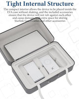 Starlink Gen 2 Carrying Case，Outdoor Travel Case for Standard Starlink V2 Accessories ，Semi-Rigid EVA ，Compact Interior，Large Capacity（Holds Starlink V2 Dish & Router & Cable & Mount & Power Supply ）