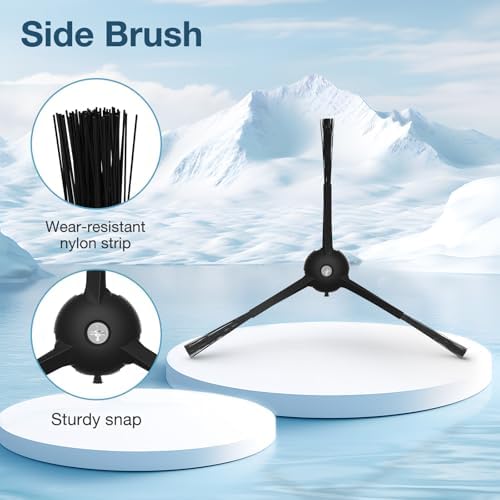 14 Pcs for Eufy X8 Pro Robot Vacuum Cleaner, X8 Pro Accessories, 1*Main Brush 3*Hepa Filters 3*Mop Pads 3*Vacuum Bags 4*Side Brushs, for eufy x8 pro accessories