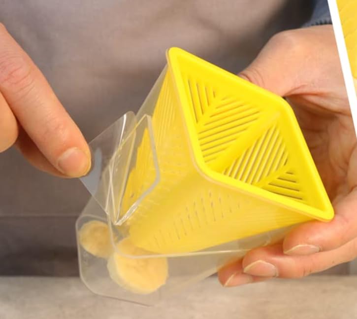Voltup Fruit Fly Trap for Indoors Reusable Non-Toxic Funnel Fruit Fly Catcher with Sticky Pads Safe for Pets in House and Kitchen Easy to Use and Controls Fruit Flies with Natural Lure 2PCs