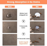 Pet Feeding Mat-Absorbent Pet Placemat for Food and Water Bowl, Dog Food Mat with Waterproof Rubber Backing, No Stains Quick Dry Water Dispenser Mat for Dog and Cat, Light Gray-16"x24"