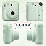Fujifilm Instax Mini 12 Instant Camera Bundle with Fujifilm Instax Mini Instant Film Value Pack (60 Sheets) with Accessories Including Protective Case, Strap, Photo Album (Mint Green)