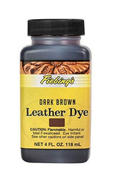 Fiebing's Leather Dye, Dark Brown, 4 oz.