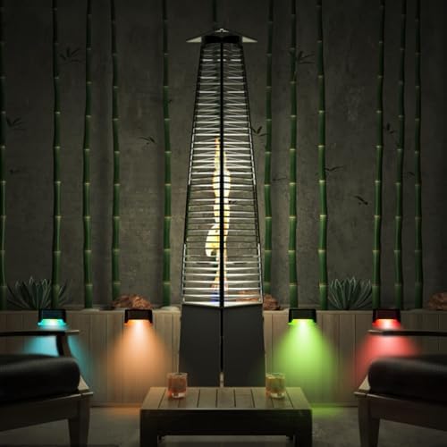 K.E.J. Solar Pool Side Lights Color Changing Solar Deck Lights Outdoor LED Step Light Waterproof Pool Accessories Decor for Stairs Fence Yard Driveway Pathway Yard Backyard Garden (16)