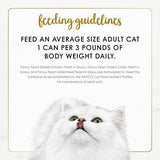 Purina Fancy Feast Grilled Wet Cat Food Poultry and Beef Collection Wet Cat Food Variety Pack - (Pack of 24) 3 oz. Cans