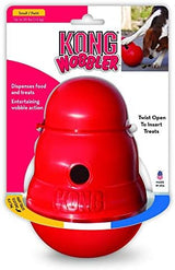 KONG Wobbler - Interactive Dog Toy for Treat Dispensing - Dog Slow Feeder for Healthy Eating - for Medium/Small Dogs