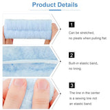 VELSCRUN 6 Pack Spa Headbands - Makeup, Face Wash, Skincare Hair Accessories With Blue Sponge Bow Tie Wristbands, Women's Gift Set