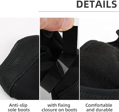 ETIAL Dog Paw Wound Recovery Boot, Waterproof Dog Bootie for Injured Paw, Anti-Slip Dog Shoe with Self-Adhesive Strap, Dog Paw Protector for Outdoor Walking & Keep Dogs from Licking Wounds (XL)