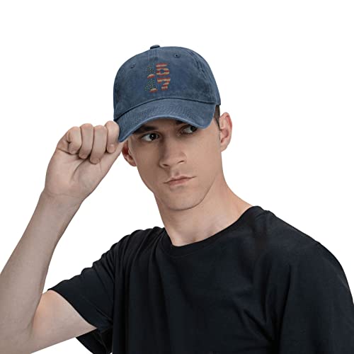 Trump 2024 Hat 45 47 Trump 2024 Hat for Women Baseball Hats with Design Cap Navy Blue