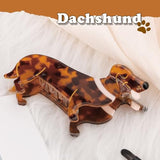 Dachshund Gifts for Women, Acetate Animal Dachshund Dog Hair Clips for Puppy Lovers, Valentines Day Gifts for Her Cute Pet Hair Accessories Stocking Stuffers for Christmas, NewYear, Birthday
