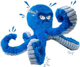 LEGEND SANDY Tough Dog Toys, Stuffed Dog Chew Toys, Large Dog Toys to Keep Them Busy, Interactive Dog Toys, Squeaky Dog Toys, Tug of War Dog Toy, Crinkle Dog Toy (Blue Octopus)