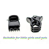 100pc/pack 1cm Hair Claws Clip for Women Girls Plastic Mini Hairpin Hair Clip Clamp Hair Accessories Gifts (100pcs black)