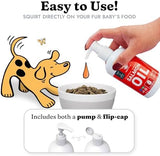 Salmon Oil for Dogs & Cats - Healthy Skin & Coat, Fish Oil, Omega 3 EPA DHA, Liquid Food Supplement for Pets, All Natural, Supports Joint & Bone Health, Natural Allergy & Inflammation Defense, 8 oz
