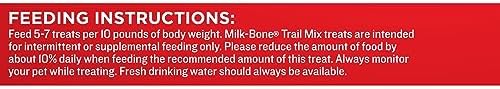 Milk-Bone Trail Mix Chewy & Crunchy Dog Treats, Real Beef & Sweet Potato, 9 Ounce (Pack of 6)