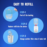 elvizam 10 Pack Refill Cartridge Kit Compatible with ZEVOM364 and Max Plug-in Light, Replacement Fit for ZEVO (10 Pack)
