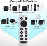 Replacement for Apple-TV-4K-Remote, Siri-Remote Control for Apple TV 4K/HD (NO Voice)