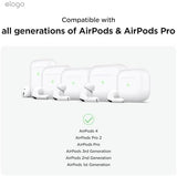 elago Ear Hooks Designed for AirPods Pro, 4 & 3 & 2 & 1, Earbuds Accessories, Anti-Slip, Ergonomic Design, Comfortable Fit [US Patent Registered]