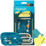 Cliganic Mosquito Repellent Pack (2 Clips + 4 Refill Pellets) - Natural DEET-Free, Essential Oil Infused