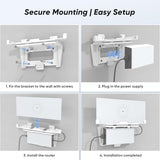 Starlink Gen 3 Mount – Wall Mount for Starlink Gen 3 Router & Power Supply, Space-Saving and Durable Starlink Accessories, Easy Installation for Starlink Router, Modem Router Combo, Mesh Node