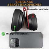 SoloWIT Replacement Ear Pads Cushions for Beats Studio 2 & Studio 3 Wired & Wireless Headphones, Earpads with Soft Protein Leather, Noise Isolation Memory Foam, Added Thickness - Sand
