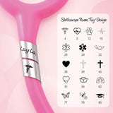 Personalized Stethoscope Name Tag Custom Stethoscope ID Charm Accessories Nurse Gifts for Doctor Vet