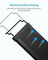 NICREW ClassicLED Gen 2 Aquarium Light, 15 Watts, Dimmable LED Fish Tank Light with 2-Channel Control, White and Blue LEDs, Size 18 to 24 Inch