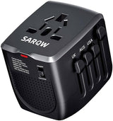Travel Converter Adapter Voltage Converter That Steps Down 220 Volts to 110 Volts for use in Over 200 Countries,Including The U.S., U.K., Europe, and Australia