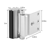 Childproof Home Security Door Lock, 800 lbs Withstand Reinforcement with 3 Inch Stop - 2 Pack