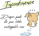WICKEDPUP Dog Diaper Liners Booster Pads for Male and Female Dogs, 100ct | Disposable Diaper Inserts fit Most Reusable Pet Belly Bands, Wraps, and Washable Period Panties (X-Large (100 Count))