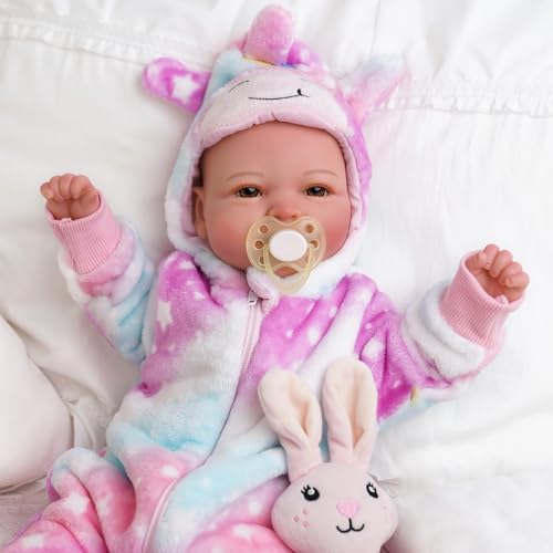 BABESIDE Baby Dolls, 17inch Large Realistic Cute Soft Body Baby Doll Real Life Baby Dolls with Accessories for 3+ Year Old Girls Gifts, Pretend Play, Collection