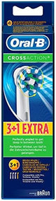 Oral B Cross Action Electric Toothbrush Replacement Brush Heads Refill, 4Count