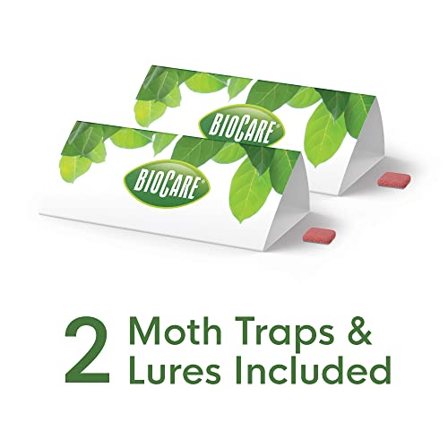 ENOZ Biocare Closet Moth Traps – Safely Attracts & Kills Clothes Moths at Home 1 Pack (2 Total)