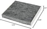EPAuto CP182 (CF11182) Replacement for Honda Premium Cabin Air Filter includes Activated Carbon