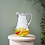 Amazing Abby - Droply Whirly - Plastic Pitcher (64 oz, 2 Quart), Clear Water Pitcher with Lid, Fridge Jug, BPA-Free, Shatter-Proof, Great for Iced Tea, Sangria, Lemonade, Juice, Milk, and More