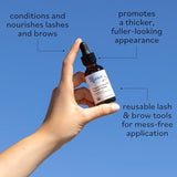 Sky Organics Organic Castor Oil Eyelash & Brow Serum, Hexane-Free Conditioning Oil that Promotes Fuller Looking Lashes & Eye Brows, 100% Pure & Cold-Pressed USDA Certified Organic 1 fl. Oz. / 30 ml