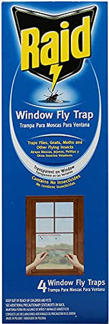 Raid Window Fly Trap, 4 Count (Pack of 3)