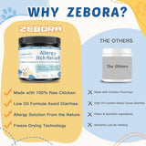 Dog Allergy Relief Chews, with Probiotics, Omega 3, Colostrum - Dog Itching Skin & Ears Relief, Herbal Dog Skin & Coat Supplement, Gut & Immune Support, Hot Spot Treatment, Anti Seasonal Allergies