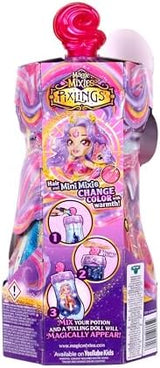 Magic Mixies Pixlings Deluxe Pack, Pippa The Firehorse, Shimmer Reveal, Create & Mix Potion That Magically Reveals 6.5" Pixling Doll Inside Potion Bottle - Exclusive Mini Mixies & 6 Hair Accessories