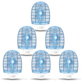Flying Bug Zapper Indoor, Electronic Insect Killer, Mosquitoes Trap with Blue Lights for Living Room, Home, Kitchen, Bedroom, Baby Room, Office (6 Packs)