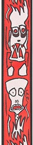 D'Addario Accessories Joe Satriani Guitar Strap - Guitar Accessories - Electric Guitar Strap, Acoustic Guitar Strap, Acoustic Electric Guitar Strap & Bass Guitar Strap - Locking Strap - Up in Flames