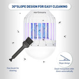 vertmuro Bug Zapper Light Bulb, 2-in-1 Indoor Electric Mosquito Killer Lamp with UV LED Light, Fly Insects Trap for Home Entryway Balcony Patio(1 Pack)