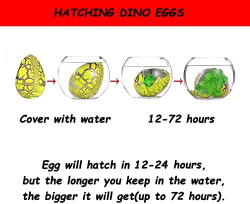 Valentines Day Gifts for Kids, Valentines Day Cards for Kids, Set of 30 Dinosaur Eggs Hatching Dino Egg Grow in Water, Valentine Exchange for Toddlers Girls Boys School Class Classroom Party Favors